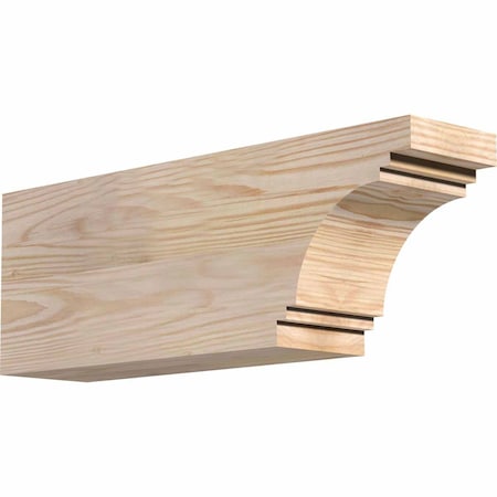 Ekena Millwork Pescadero Smooth Rafter Tail, Douglas Fir, 3 1/2"W x 6"H x 16"L RFT04X06X16PEC00SDF